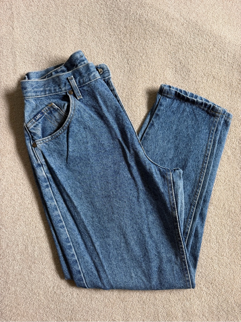 Vintage Lee Riders Jeans Women High Rise 100% Cotton Mom Jeans 29x26